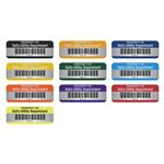 Custom Barcoded Anodized Aluminum Nameplates - 3/4 x 2
